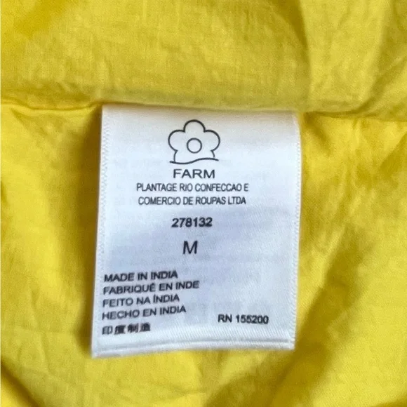 FARM Rio Yellow Midi Dress - Picture 11 of 13